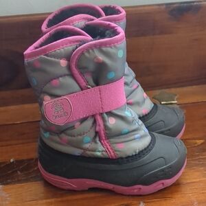 Kamik Kids' Gray and Pink Winter Boots